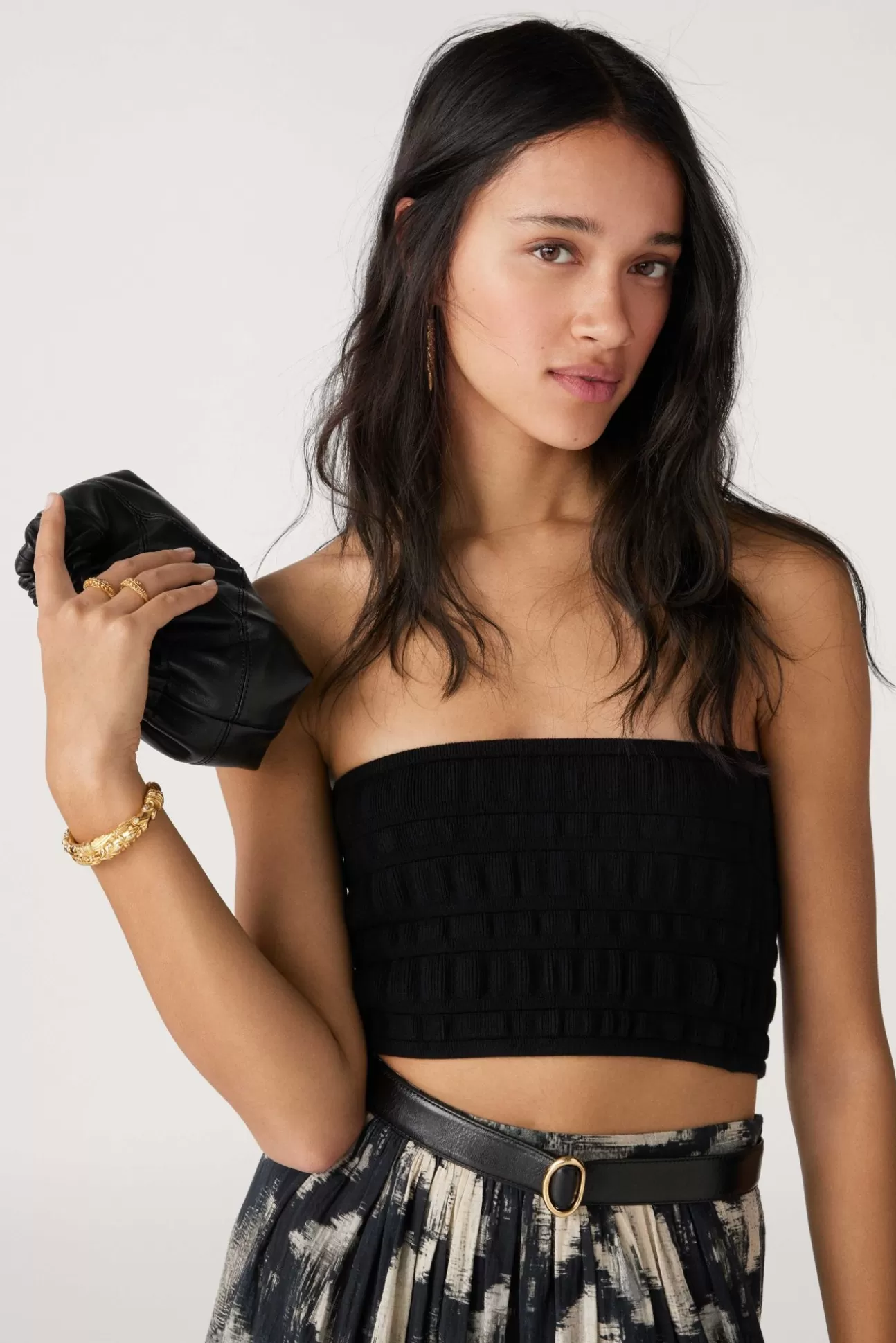 Ba&Sh Truien & Vesten^Bustier. Black