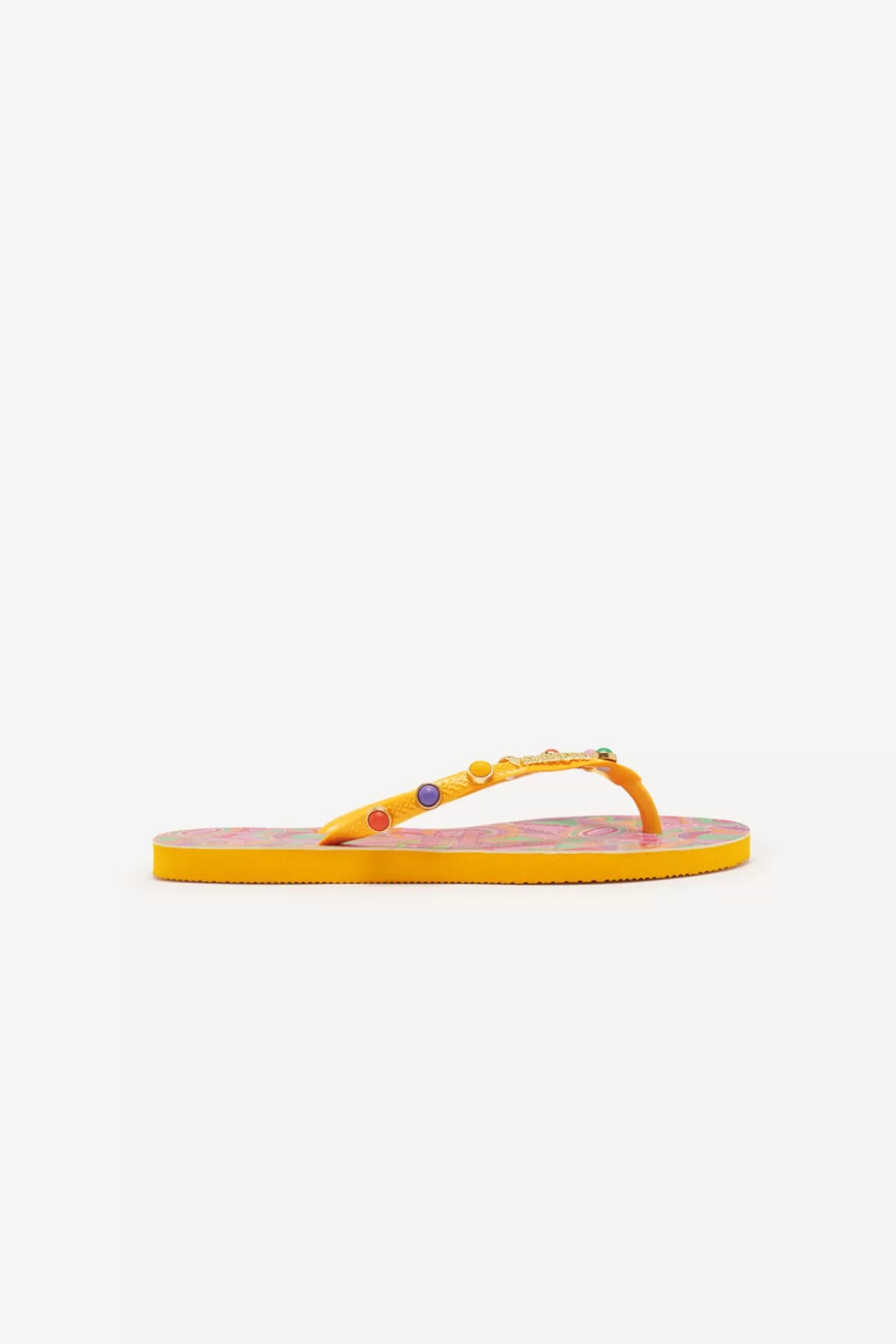 Ba&Sh Schoenen^Teenslippers. Geel / Oranje