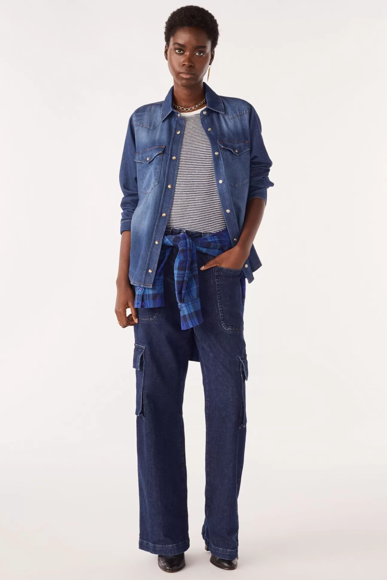 Ba&Sh Denim^Walter. Blauw